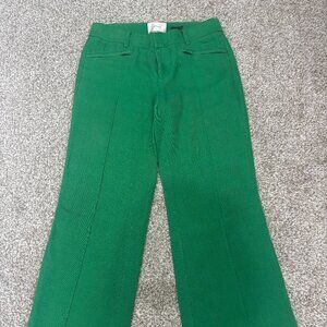 Linen Green Pants
